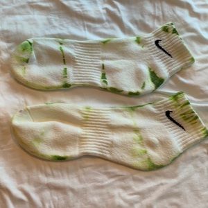 Nike dry fit hand dipped and tye dyed socks.